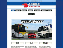 Tablet Screenshot of aguilaautoglass.com